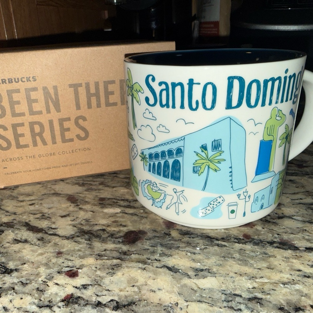 Been there series Starbucks Santo Domingo Blue, White & Green City Mug Brand new